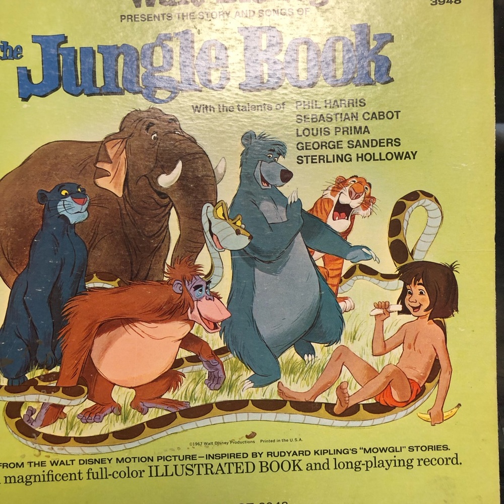 Jungle Book Disney Vinyl Record